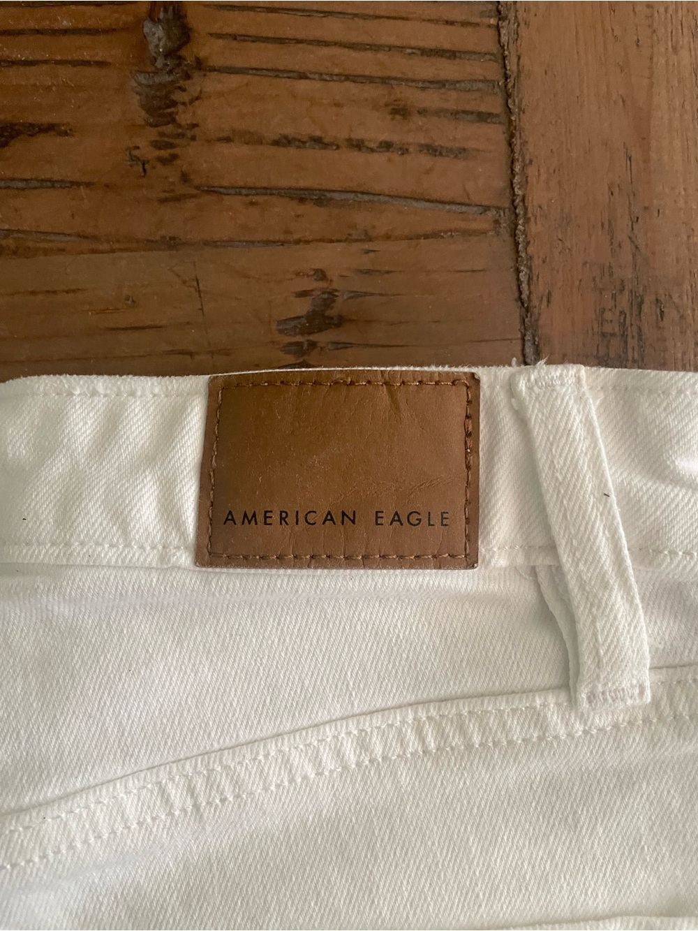 American Eagle Outfitters White Denim Shorts - Picture 3 of 5